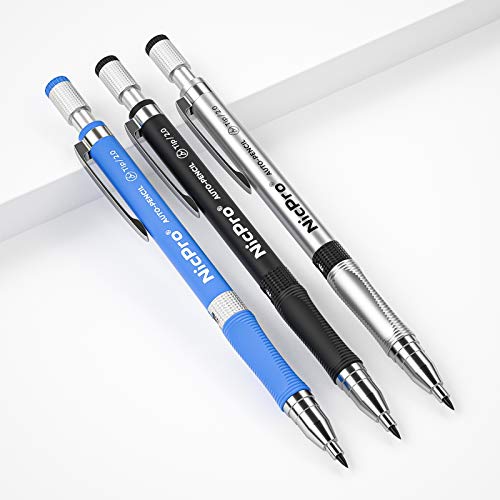 11-Piece Mechanical Carpenter Pencil Set for Art and Drafting